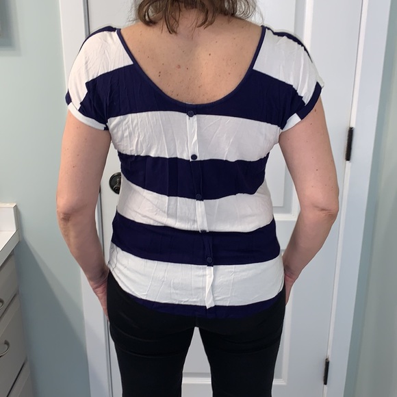 Blue & White Striped Top - Picture 3 of 10